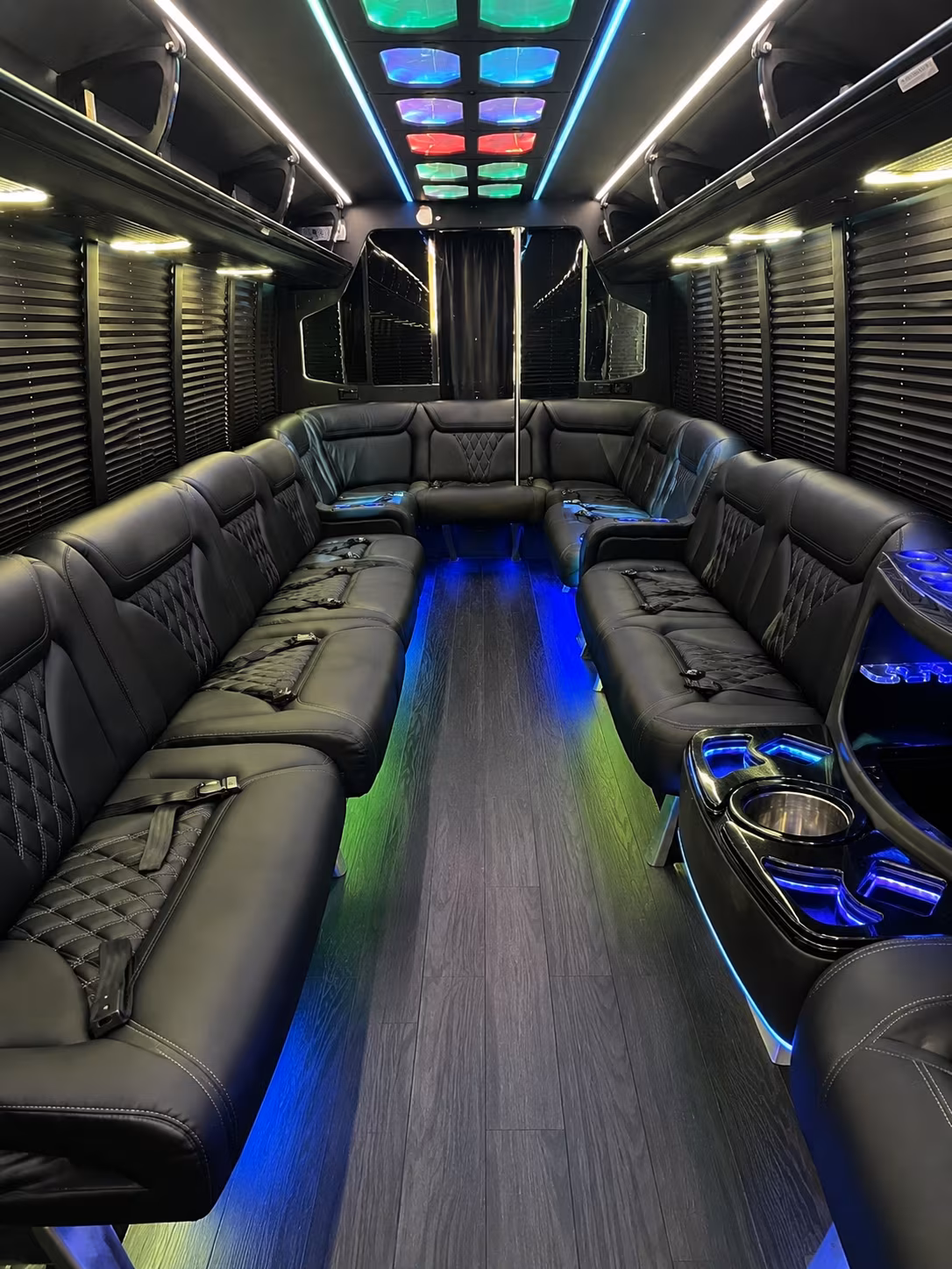 east honolulu 20 passenger party bus interior