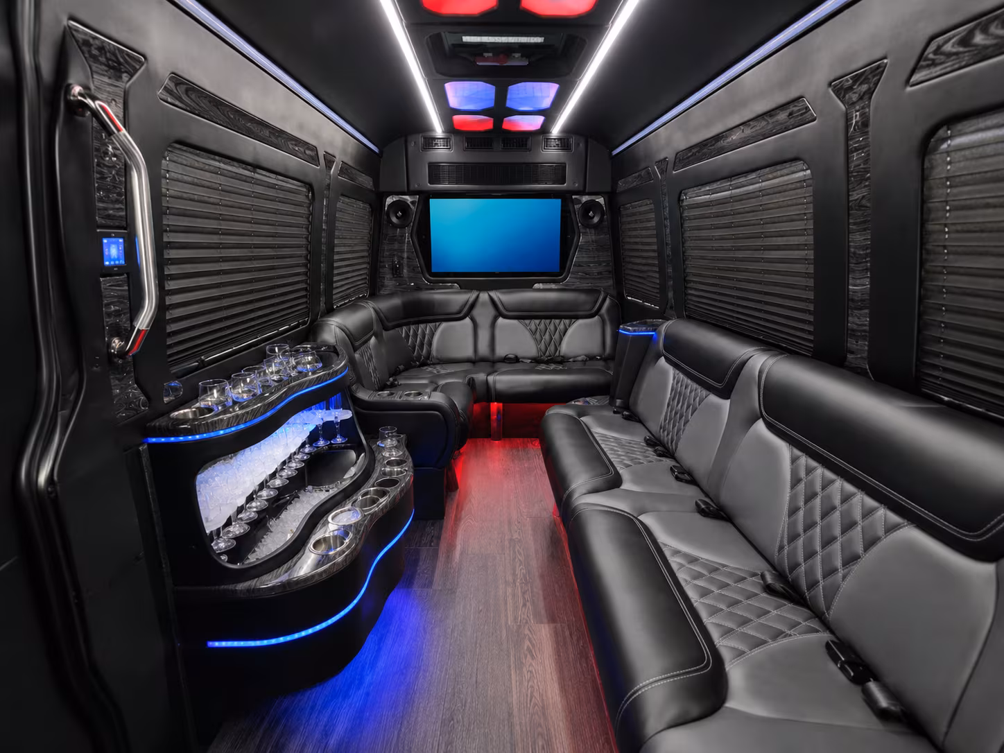 east honolulu 30 passenger party bus inside