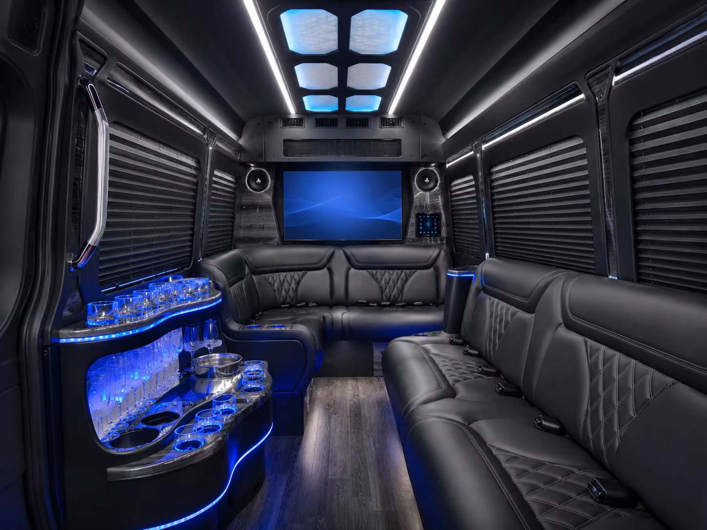 east honolulu 30 passenger party bus interior