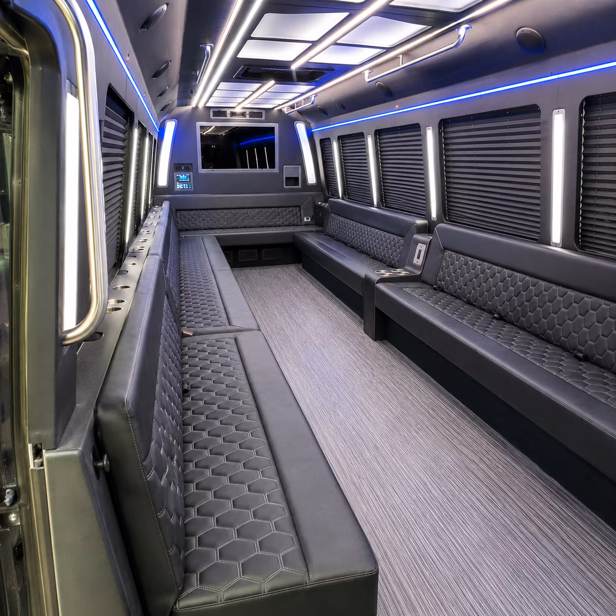 east honolulu 40 passenger party bus interior