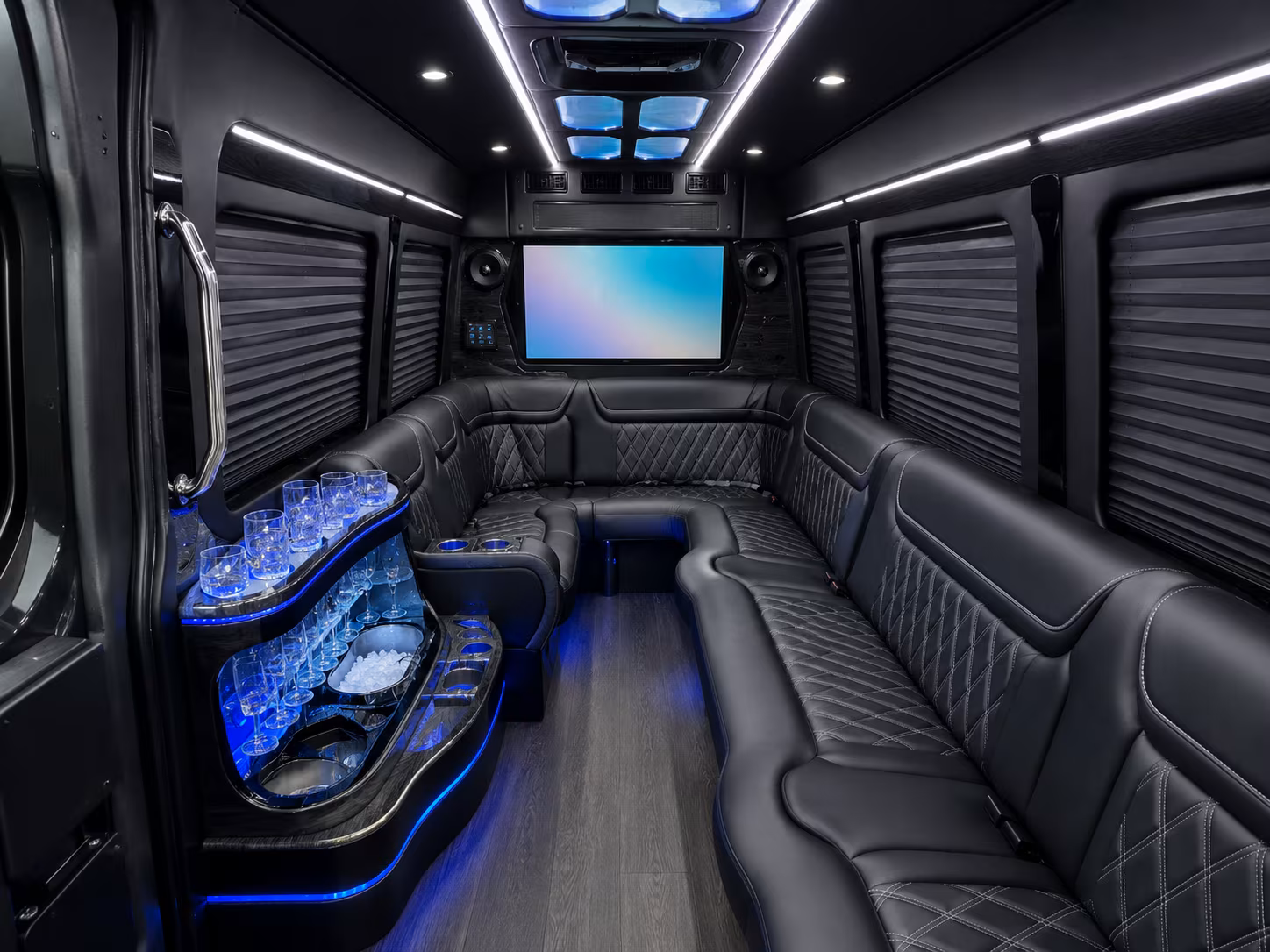 east honolulu 50 passenger party bus interior