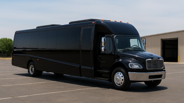 Exterior of Charter Bus Company Hilo's 20 Passenger Mini bus in Hilo