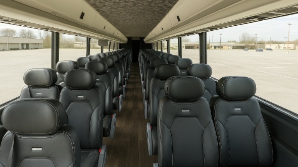 Interior of Charter Bus Company East Honolulu's 25 Passenger Mini bus in East Honolulu