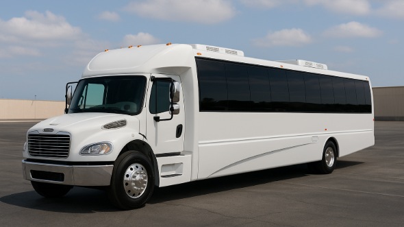 Exterior of Charter Bus Company Hilo's 28 Passenger Mini bus in Hilo
