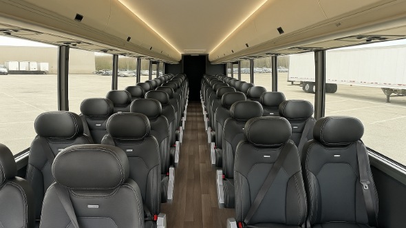 Interior of Charter Bus Company East Honolulu's 30 Passenger Minibus in East Honolulu