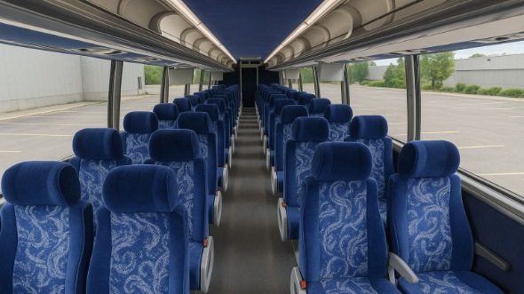 Interior of Charter Bus Company East Honolulu's 54 Passenger Charter Bus in East Honolulu