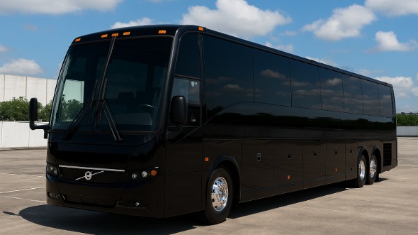 Exterior of Charter Bus Company East Honolulu's 55 Passenger Charter Bus in East Honolulu