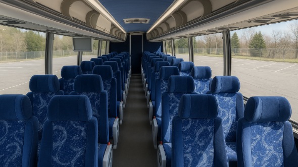 east honolulu 50 passenger charter bus inside