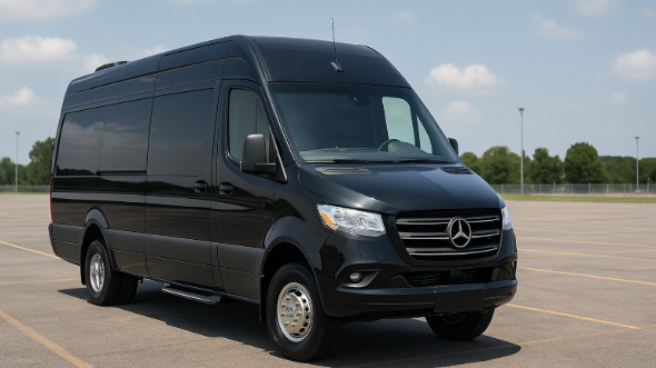 Exterior of Charter Bus Company Waipahu's Sprinter Van Rental With Driver in Waipahu